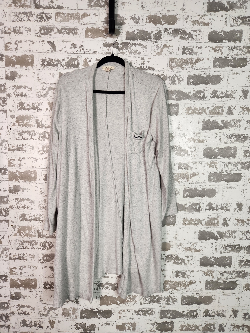 Madewell Cozy Heathered Gray Long Duster Cardigan Sweater